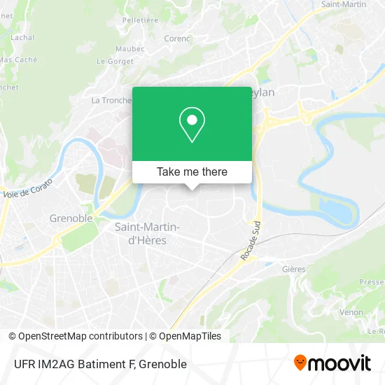UFR IM2AG Batiment F map