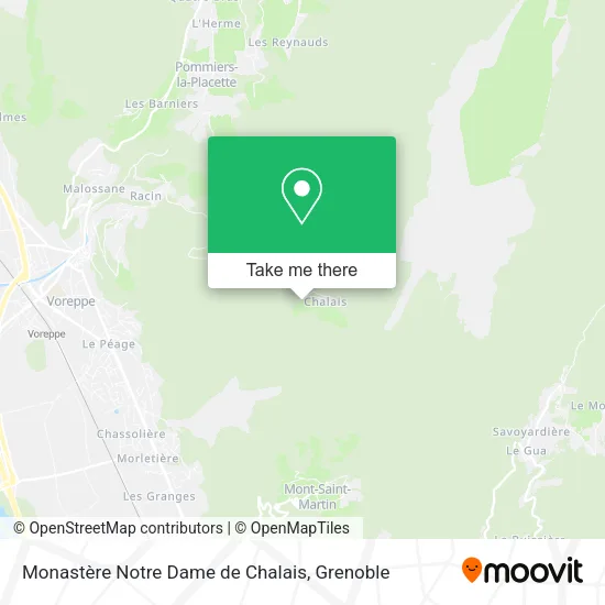 Monastère Notre Dame de Chalais map
