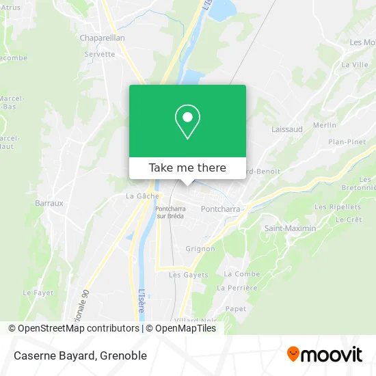 Caserne Bayard map