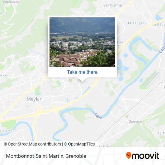 Mapa Montbonnot-Saint-Martin