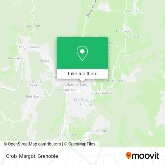 Croix Margot map