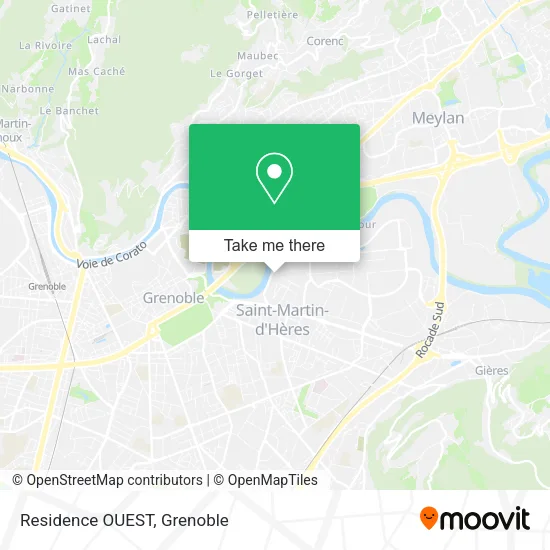 Residence OUEST map