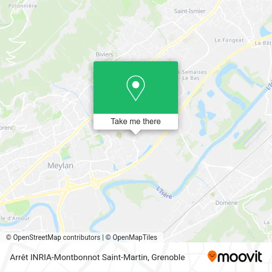 Arrêt INRIA-Montbonnot Saint-Martin map
