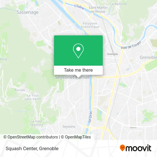 Squash Center map
