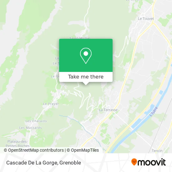 Cascade De La Gorge map