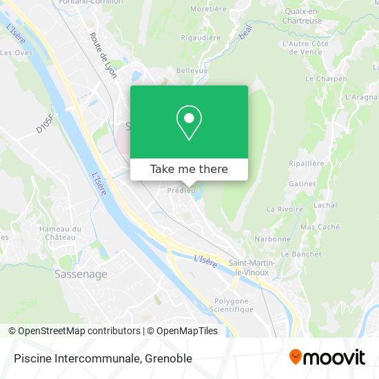 Piscine Intercommunale map