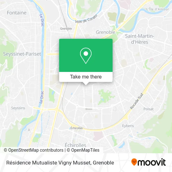 Résidence Mutualiste Vigny Musset map