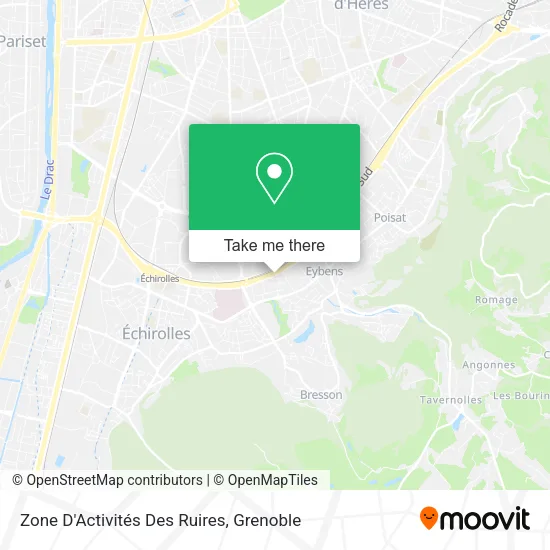 Zone D'Activités Des Ruires map