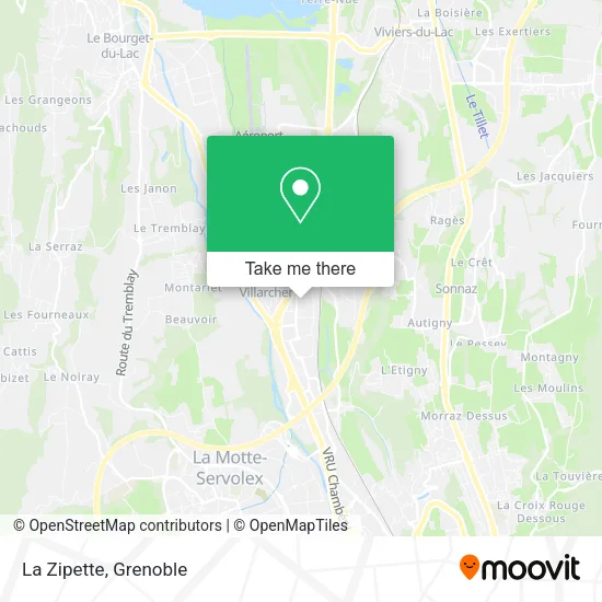 La Zipette map