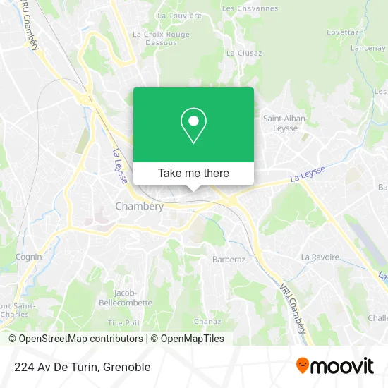 224 Av De Turin map