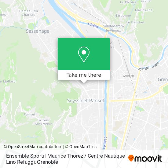 Ensemble Sportif Maurice Thorez / Centre Nautique Lino Refuggi map