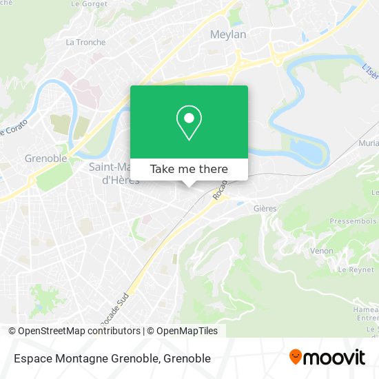 Espace Montagne Grenoble map