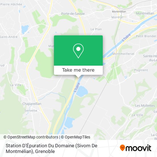 Station D'Épuration Du Domaine (Sivom De Montmélian) map