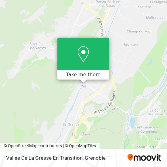 Vallée De La Gresse En Transition map