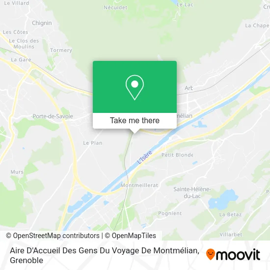 Aire D'Accueil Des Gens Du Voyage De Montmélian map