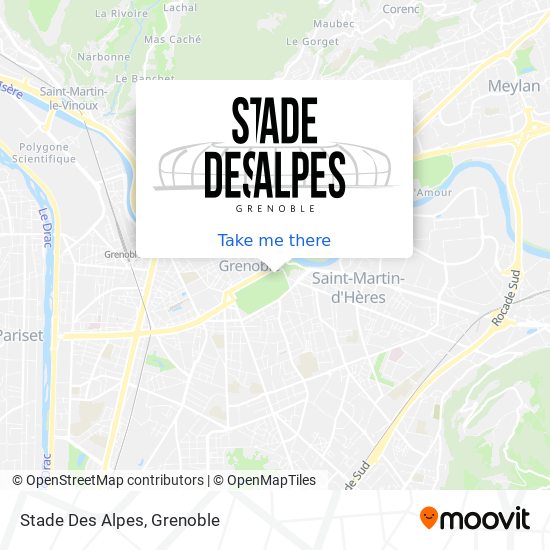 Stade Des Alpes map
