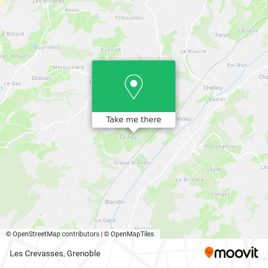 Les Crevasses map