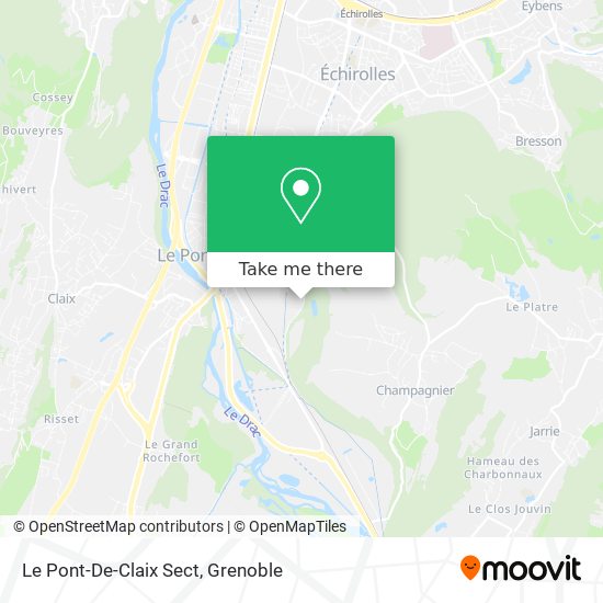 Le Pont-De-Claix Sect map