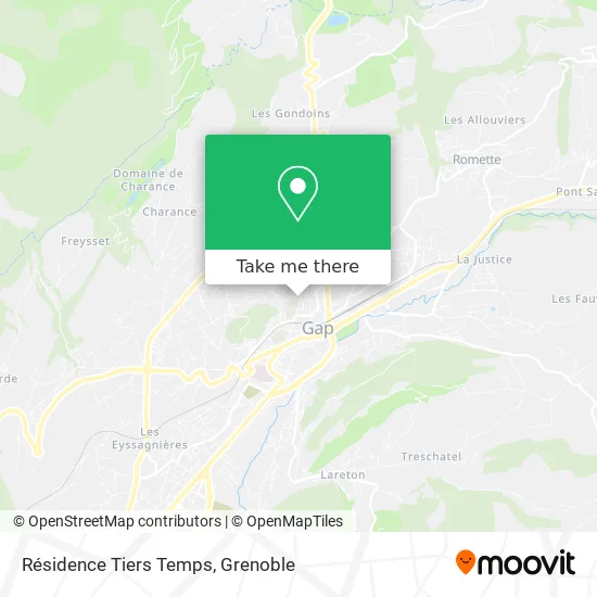 Résidence Tiers Temps map