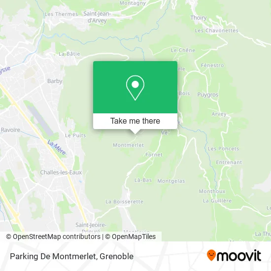 Parking De Montmerlet map