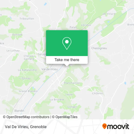 Val De Virieu map