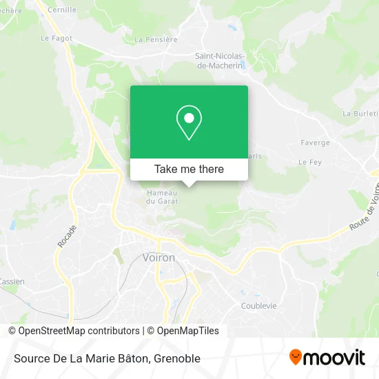 Source De La Marie Bâton map