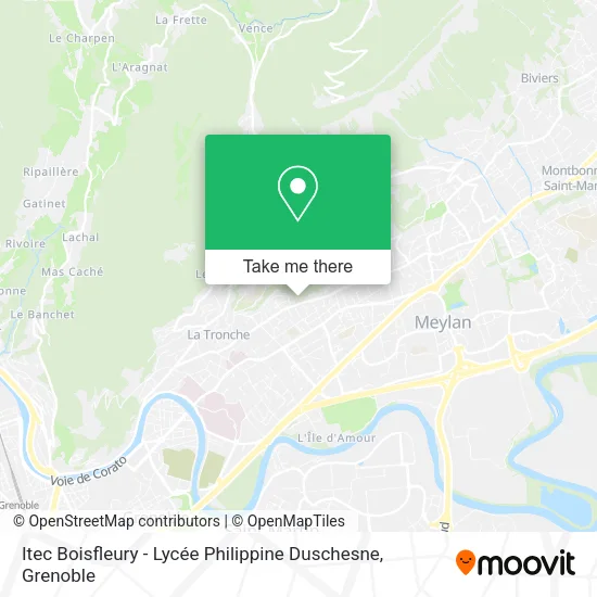 Itec Boisfleury - Lycée Philippine Duschesne map