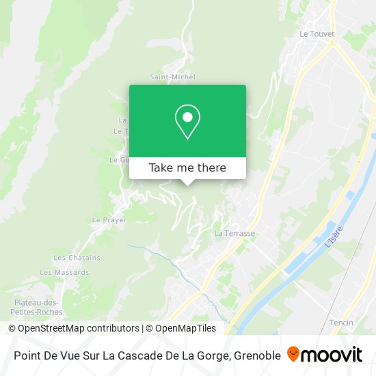 Point De Vue Sur La Cascade De La Gorge map