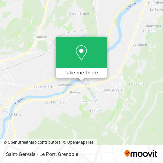Saint-Gervais - Le Port map