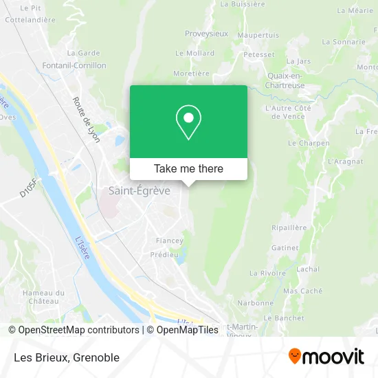 Les Brieux map