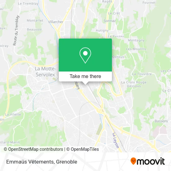 Emmaüs Vêtements map
