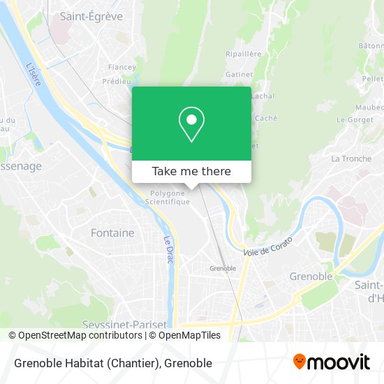 Grenoble Habitat (Chantier) map