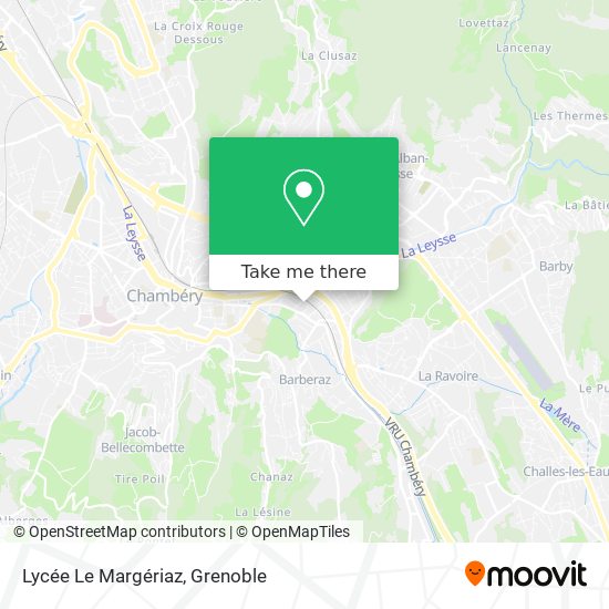 Lycée Le Margériaz map
