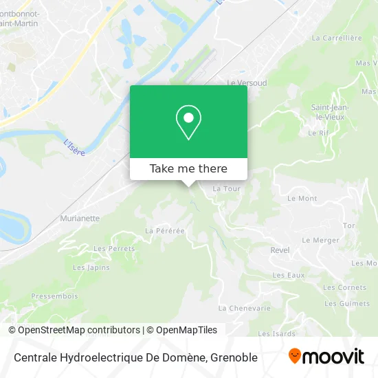 Centrale Hydroelectrique De Domène map