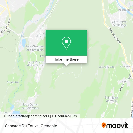 Cascade Du Touva map
