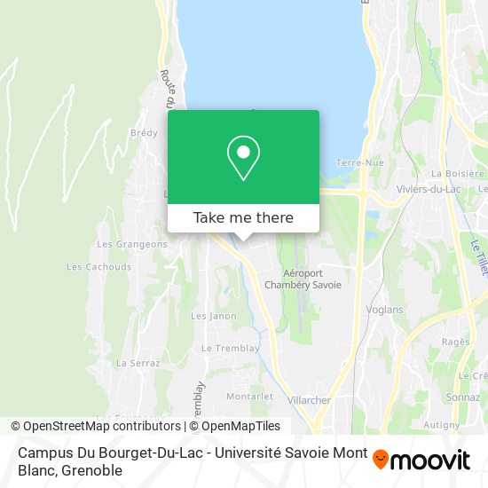 Campus Du Bourget-Du-Lac - Université Savoie Mont Blanc map