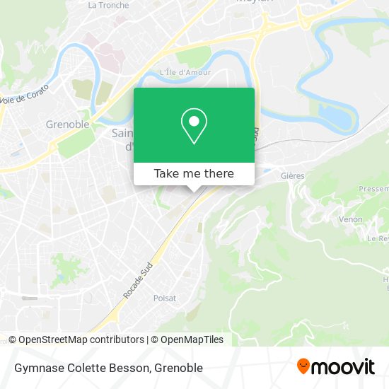 Gymnase Colette Besson map