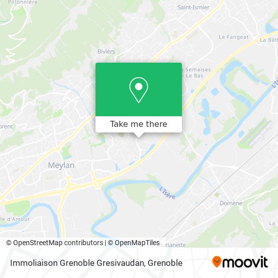 Mapa Immoliaison Grenoble Gresivaudan