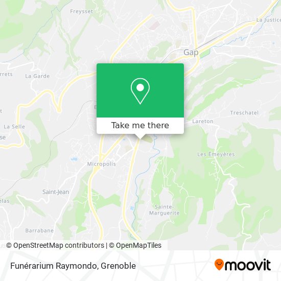 Funérarium Raymondo map