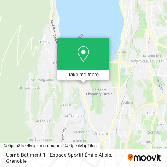 Usmb Bâtiment 1 - Espace Sportif Émile Allais map