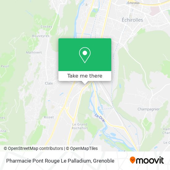 Mapa Pharmacie Pont Rouge Le Palladium