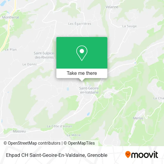 Ehpad CH Saint-Geoire-En-Valdaine map