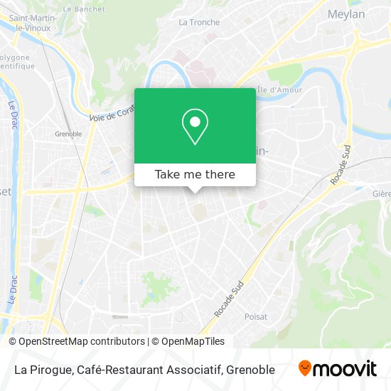 La Pirogue, Café-Restaurant Associatif map