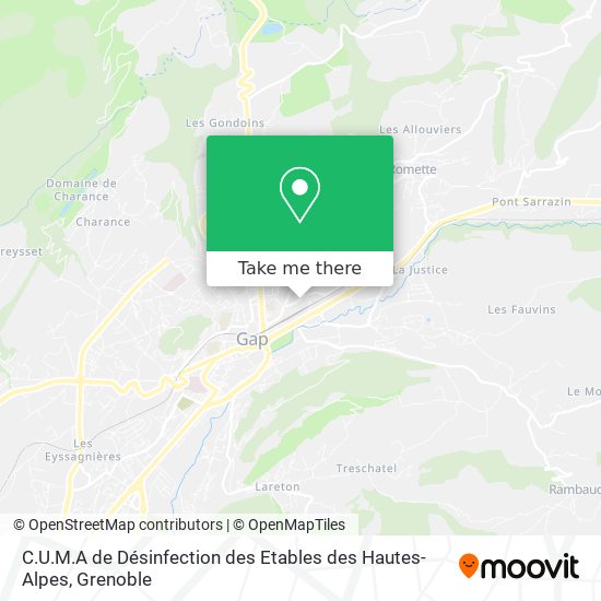 C.U.M.A de Désinfection des Etables des Hautes-Alpes map