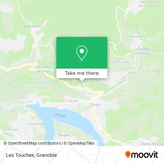 Les Touches map