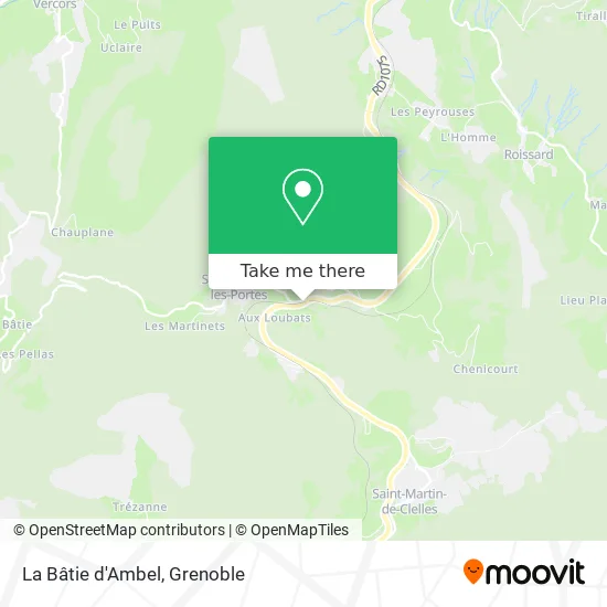 La Bâtie d'Ambel map