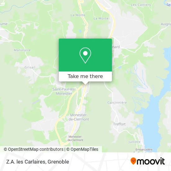 Z.A. les Carlaires map