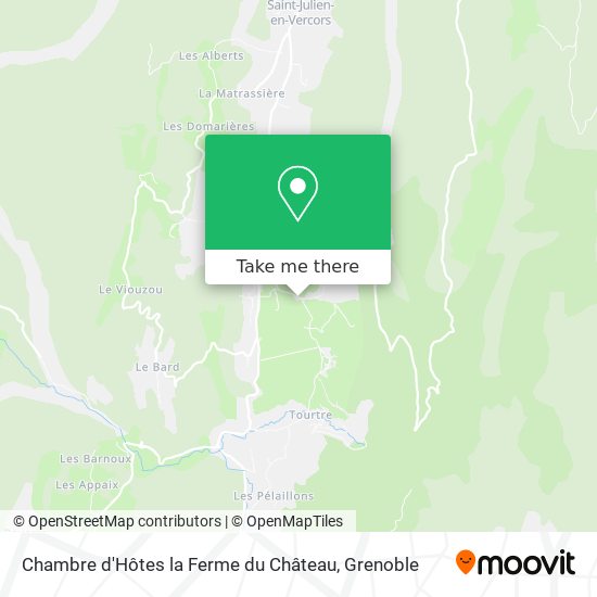 Chambre d'Hôtes la Ferme du Château map