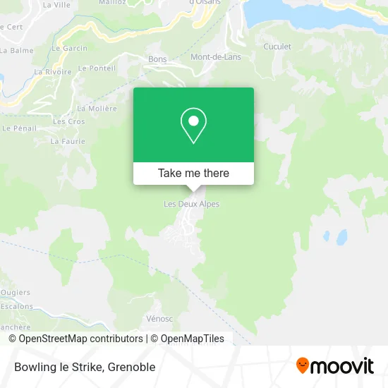 Bowling le Strike map