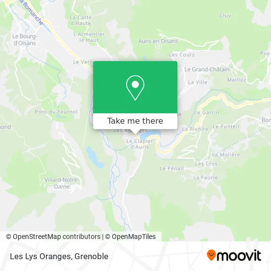 Les Lys Oranges map